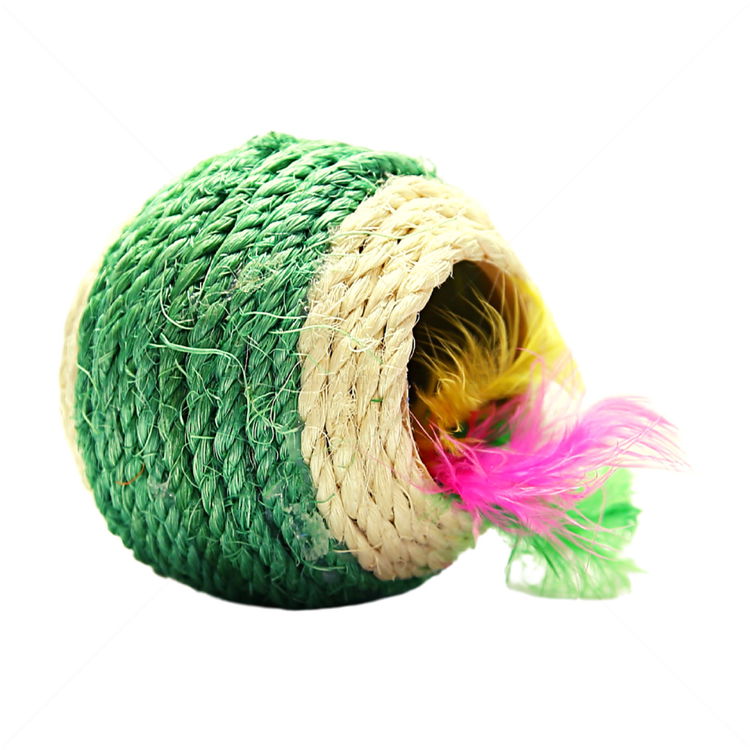 MINA PET Топка от сизал с перца, зелена