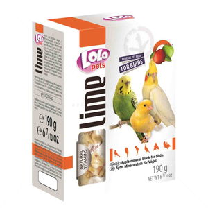Минерално блокче с ябълка за средни птици LOLO PETS