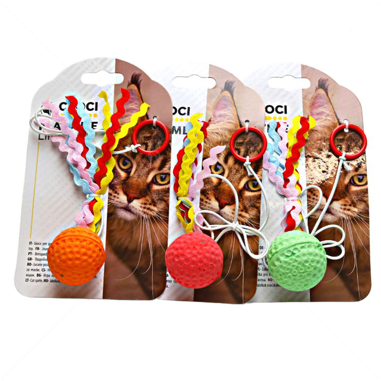 Дунапренено топче с ластик и опашка, CROCI, зелено