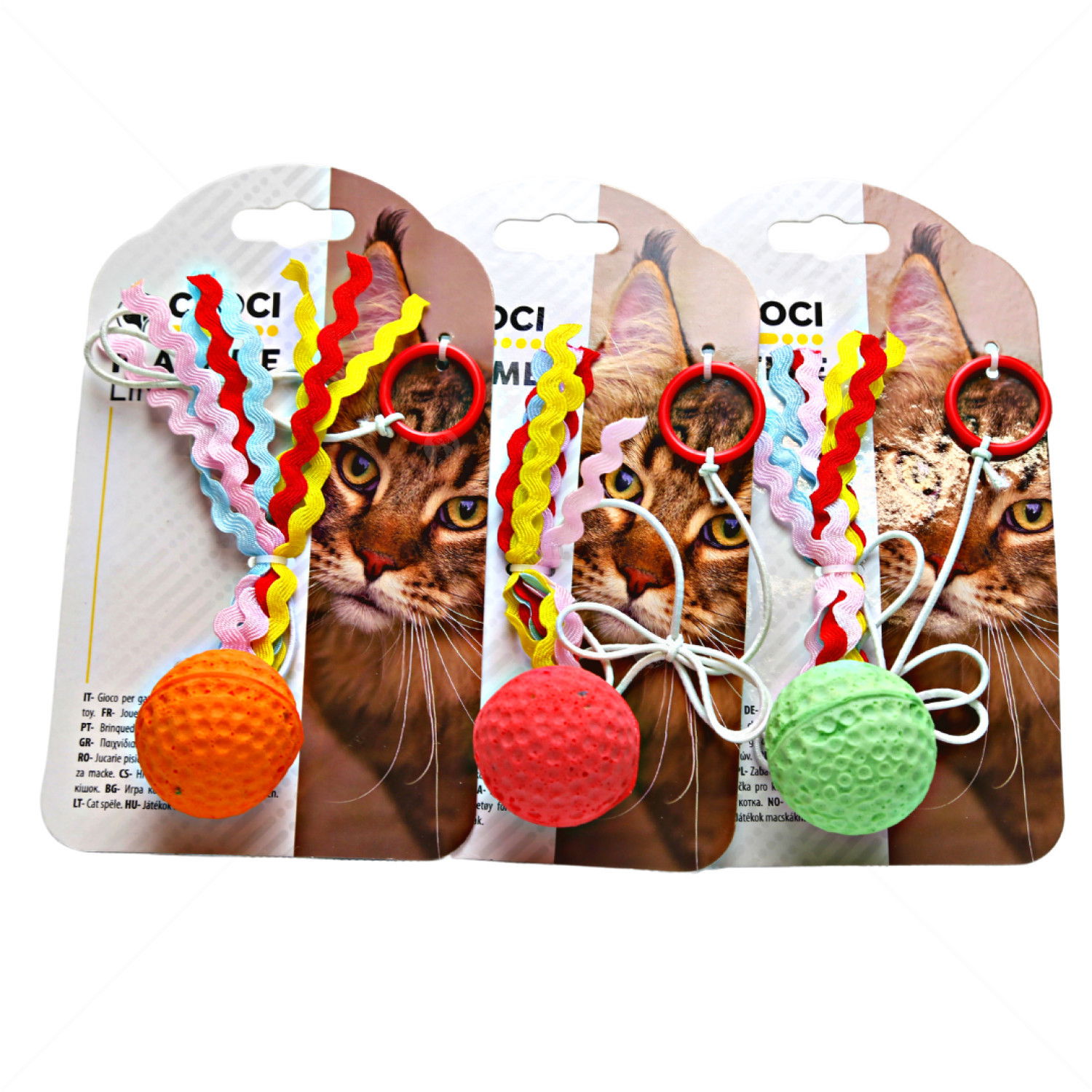 Дунапренено топче с ластик и опашка, CROCI, зелено