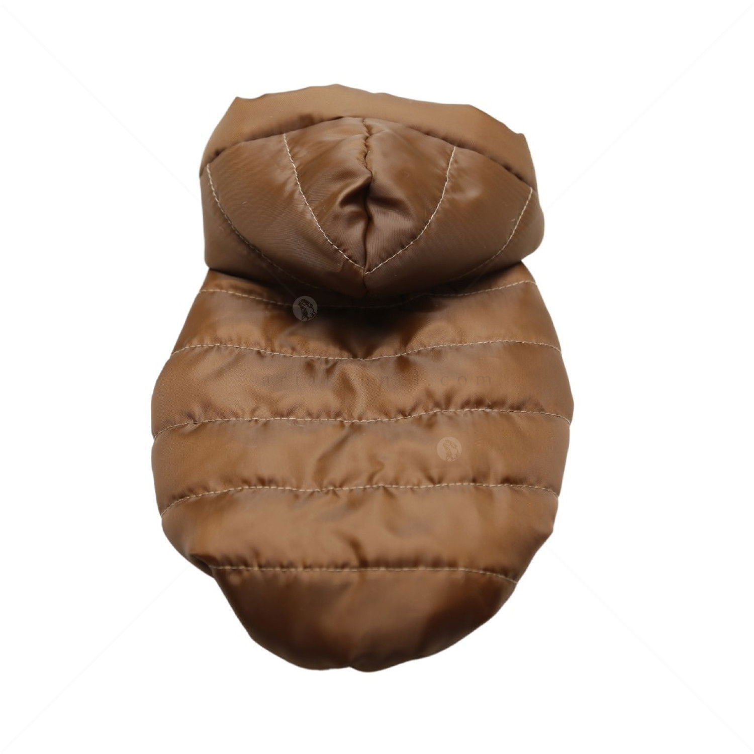 Ватиран елек с качулка ANIPRO Mobby XS, 24 см, кафяво