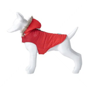 Грейка с качулка в червено, FREEDOG Abrigo Red Dot, 45 см