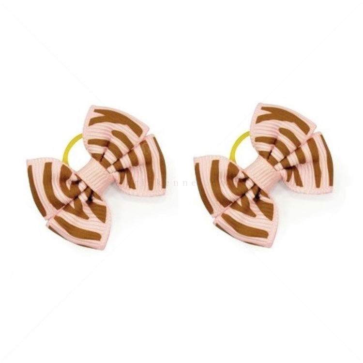 Панделки в розово и кафяво, CAMON 2 бр.