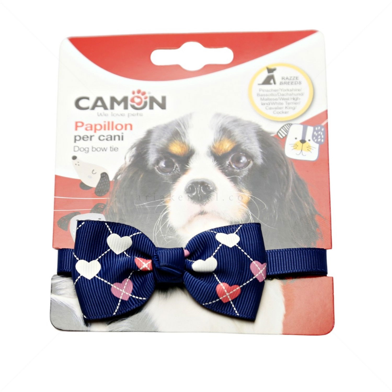 Папийонка Сърце CAMON, тъмносиня