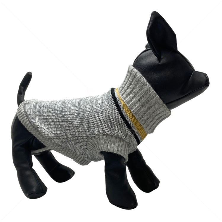 Плетен пуловер поло Модел 48, HAPPY PUPPY, XXS, 18-20 см.