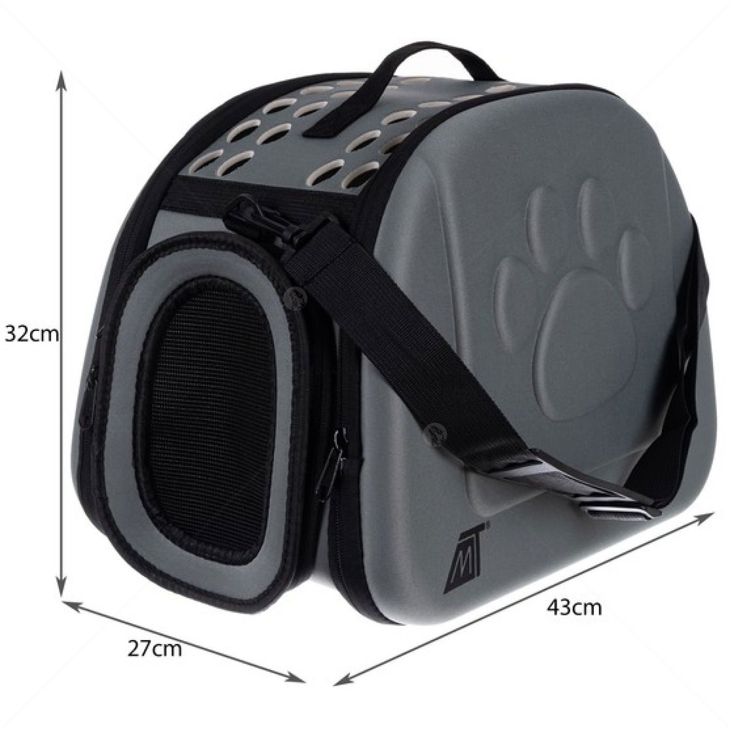 Транспортна чанта PURLOV, сива