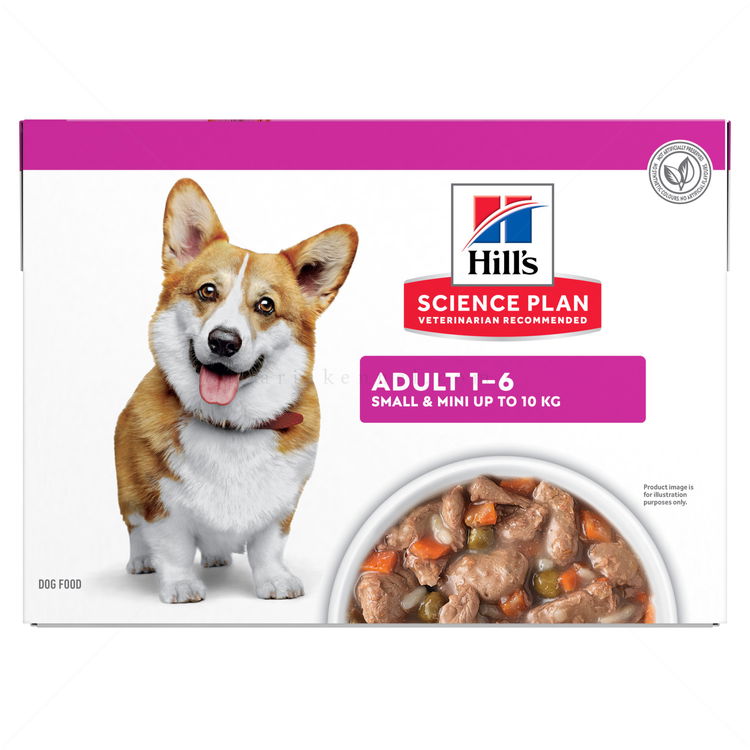 HILL'S Adult Small&Mini 80 гр. Stew Chicken&Vegetables - пауч задушено със зеленчуци и пилешко месо