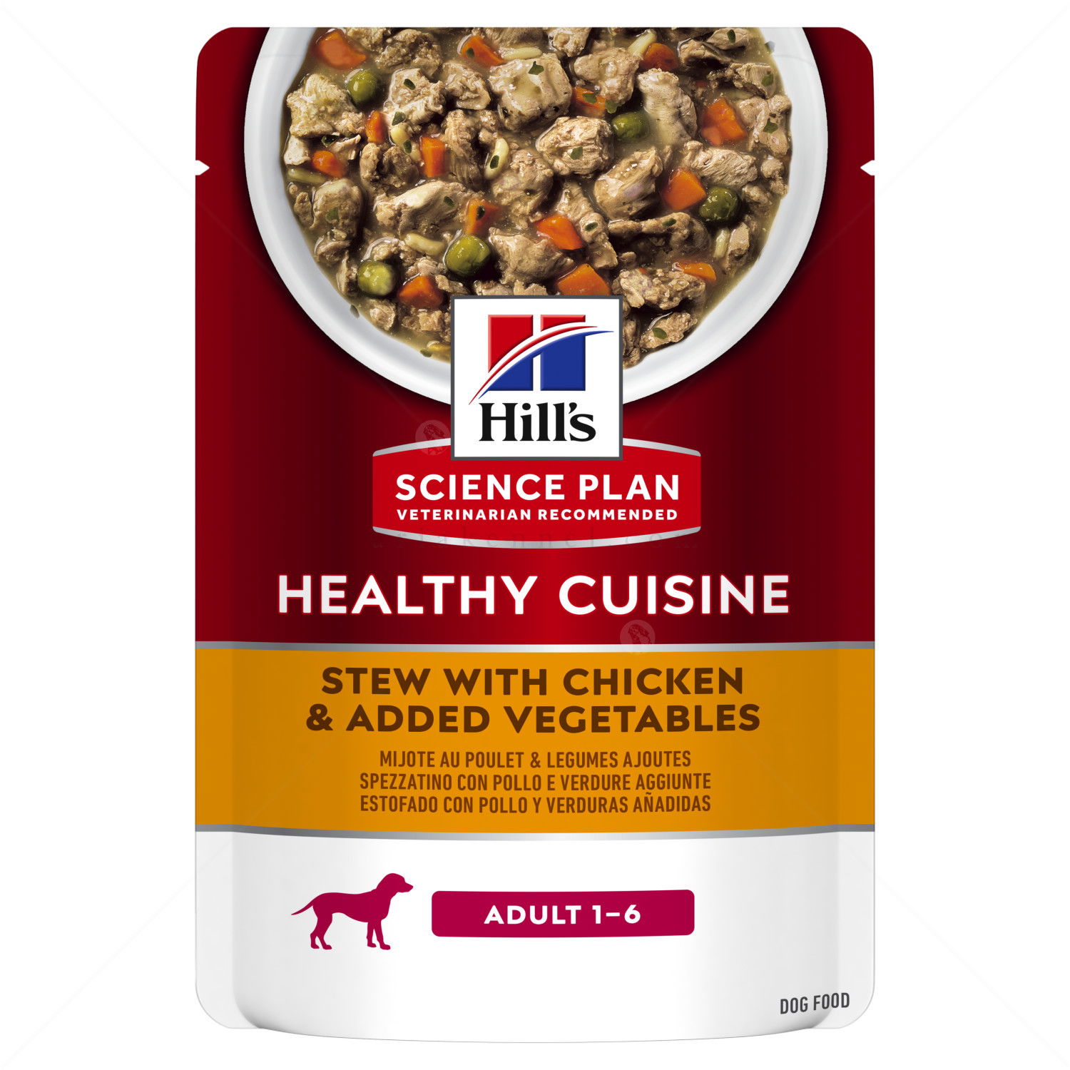 HILL'S Healthy Cuisine Adult 80 гр. Stew Chicken&Vegetables - пауч задушено със зеленчуци и пилешко месо