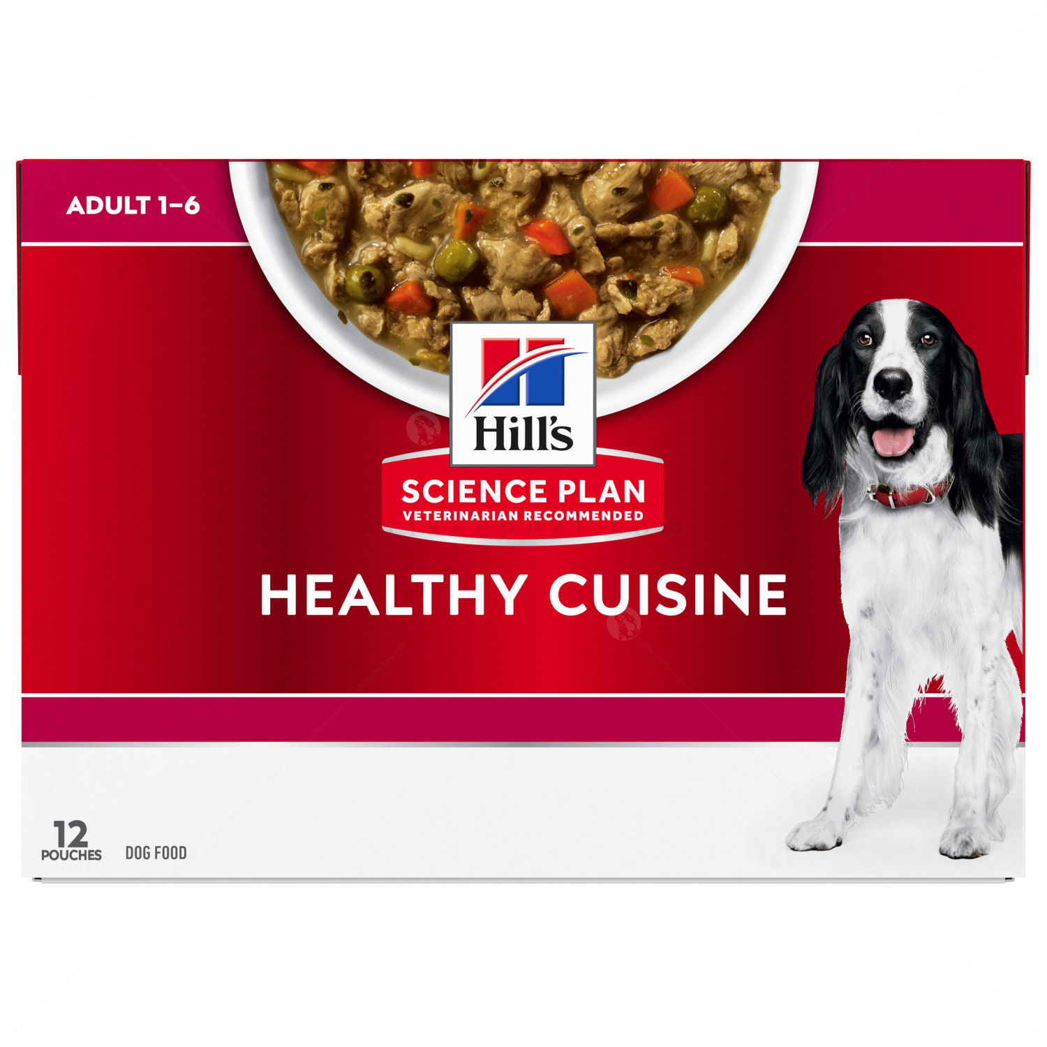 HILL'S Healthy Cuisine Adult 12x80 гр. Stew Chicken&Vegetables - паучове задушено със зеленчуци и пилешко месо