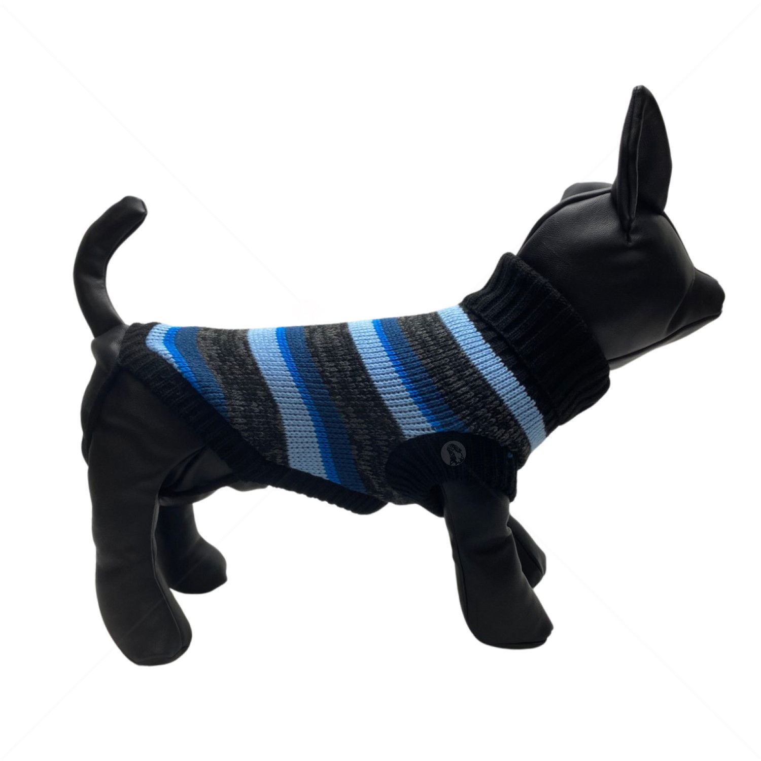 Плетен пуловер поло Модел 70, HAPPY PUPPY, XXS, 18-20 см.