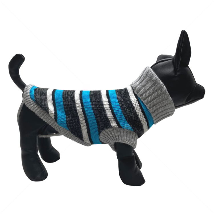 Плетен пуловер поло Модел 72, HAPPY PUPPY, XS, 22-24 см.