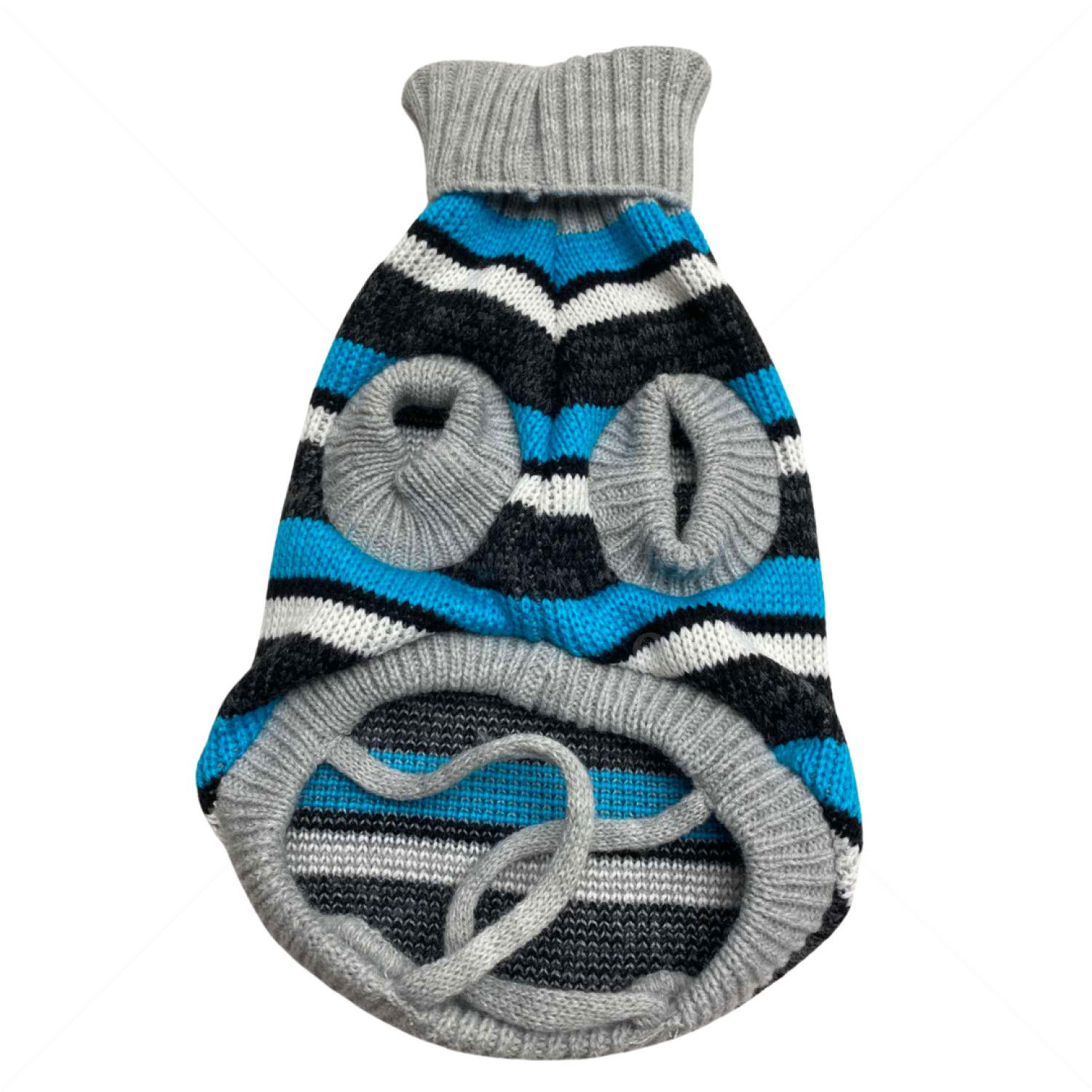 Плетен пуловер поло Модел 72, HAPPY PUPPY, XS, 22-24 см.