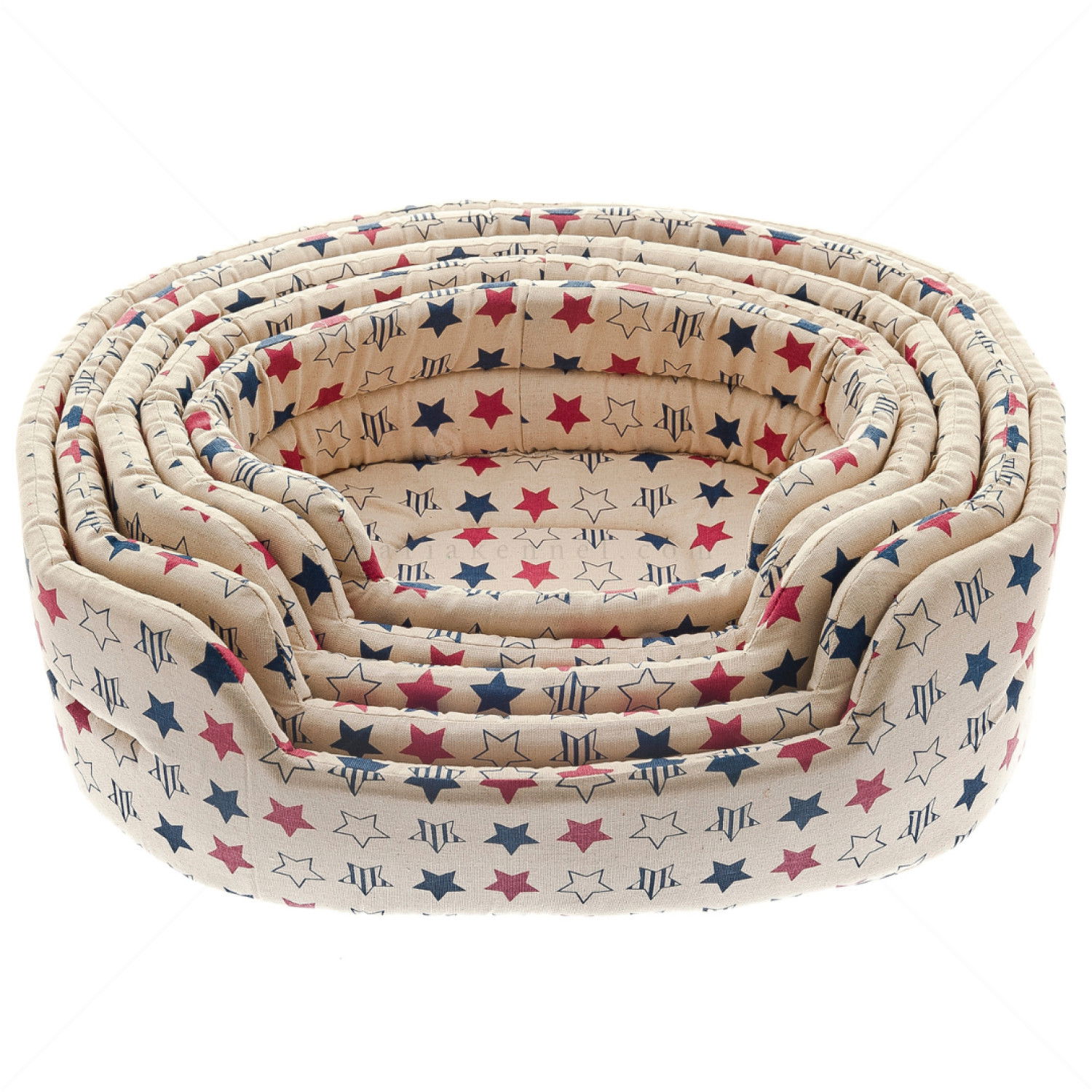 FERRIBIELLA Овално легло - бежово, звезди