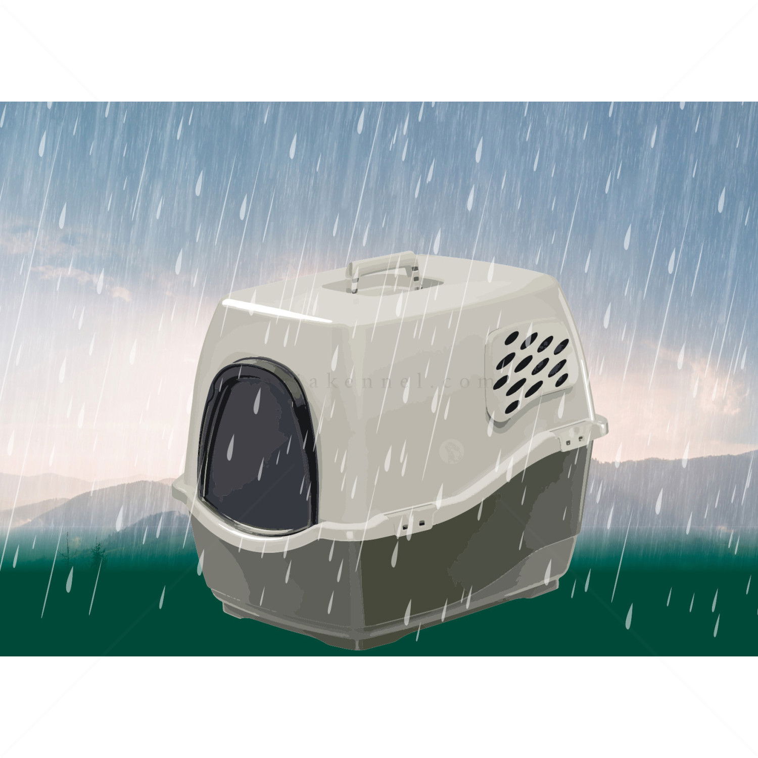 FERPLAST Bill Котешка тоалетна с филтър, червена