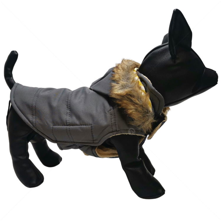 Грейка с качулка, COMAX, сива, S, 22-24 см.