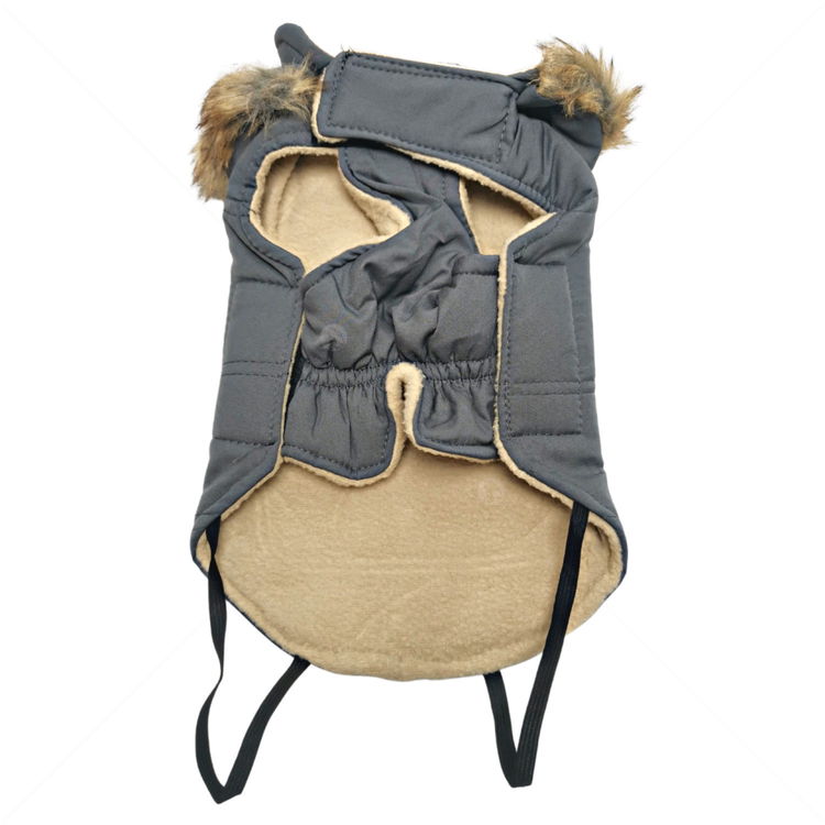 Грейка с качулка, COMAX, сива, S, 22-24 см.