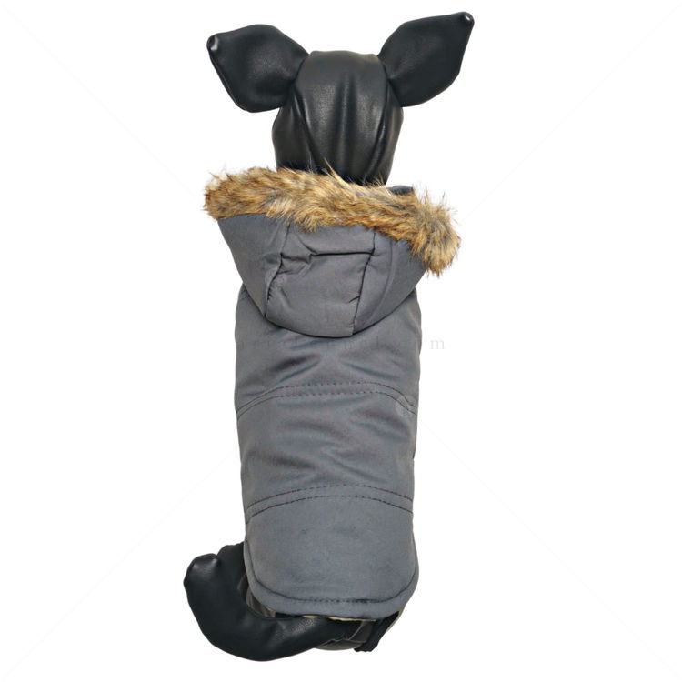 Грейка с качулка, COMAX, сива, M, 26-28 см.