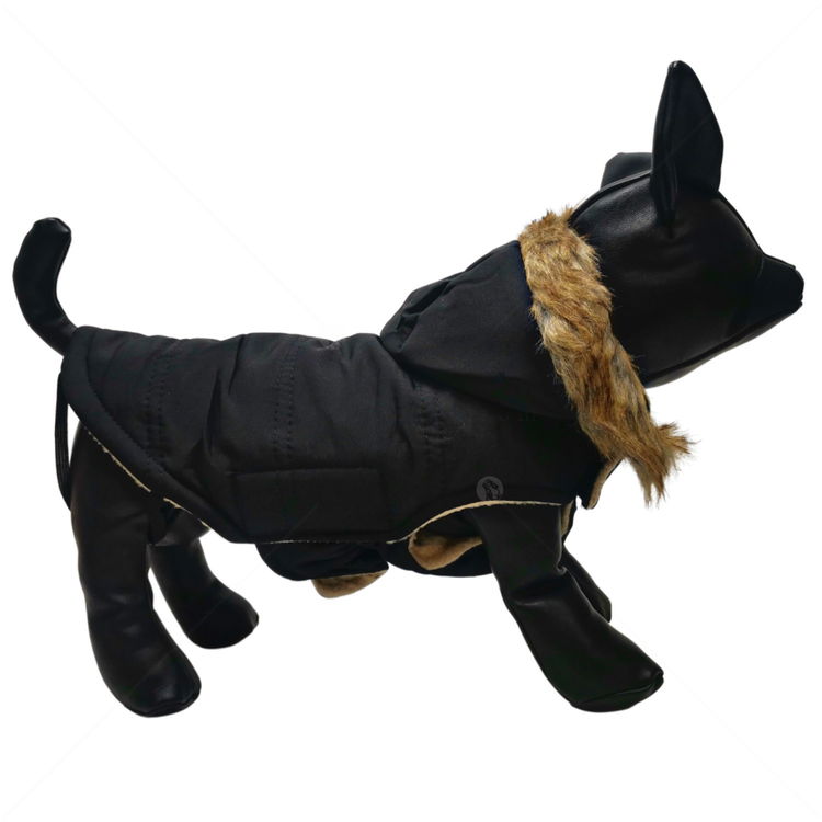 Грейка с качулка, COMAX, черна, XL, 36-38 см.