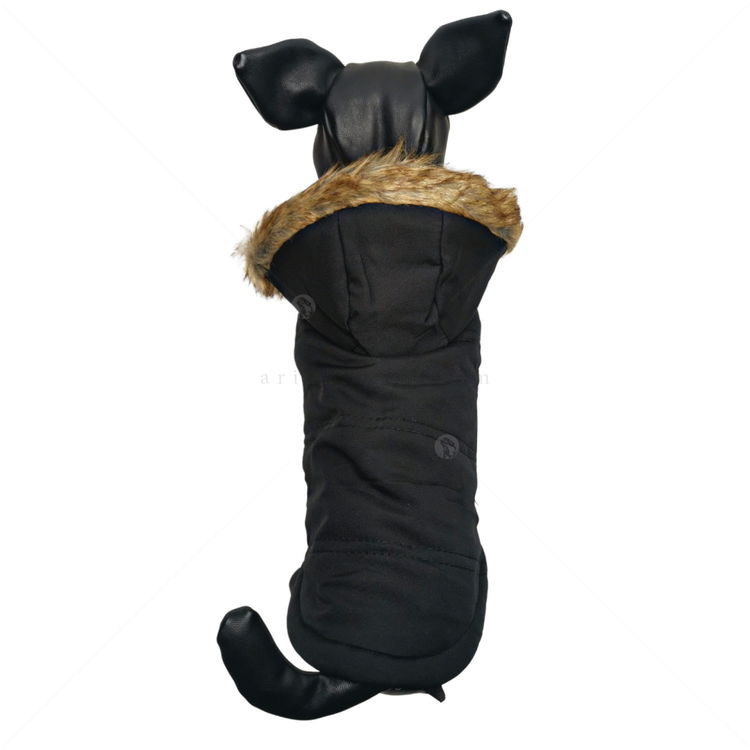 Грейка с качулка, COMAX, черна, XL, 36-38 см.