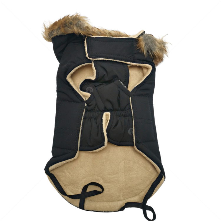 Грейка с качулка, COMAX, черна, XL, 36-38 см.