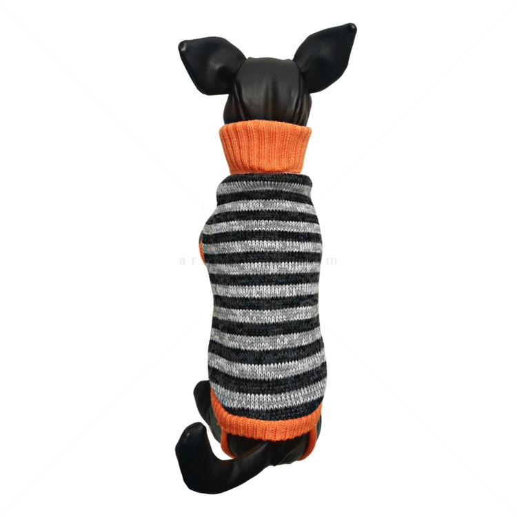 Плетен пуловер поло Модел 82, HAPPY PUPPY, XXS, 18-20 см.