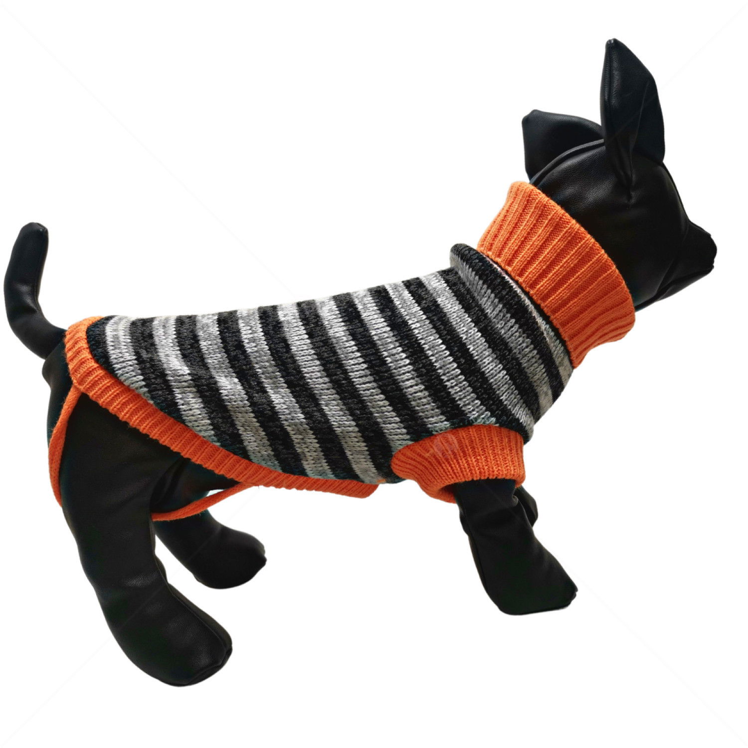 Плетен пуловер поло Модел 82, HAPPY PUPPY, XXS, 18-20 см.