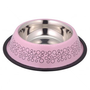 Метална купa Bubbles No Slip, ANIPRO, 19 см., розова