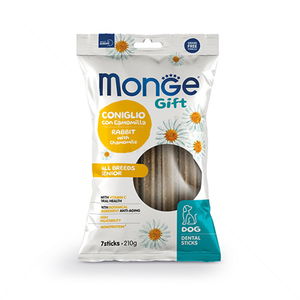 Дентални пръчки  за кучета в напреднала възраст MONGE Gift Dental Sticks Senior All Breeds