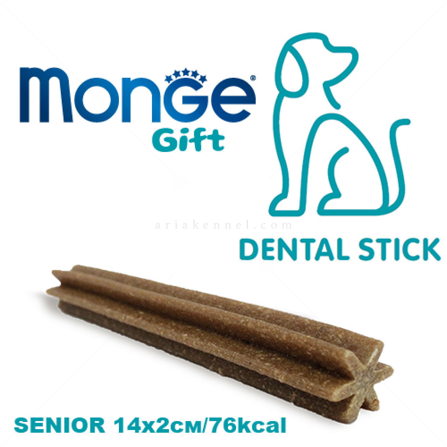 Дентални пръчки  за кучета в напреднала възраст MONGE Gift Dental Sticks Senior All Breeds