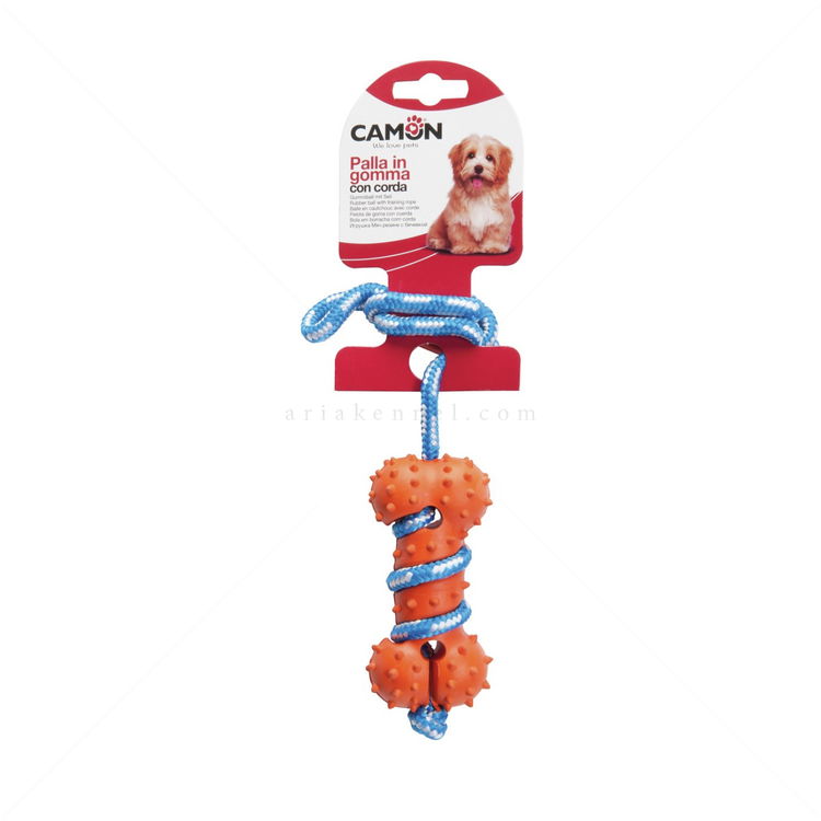 Релефен кокал с въже, CAMON, оранжев