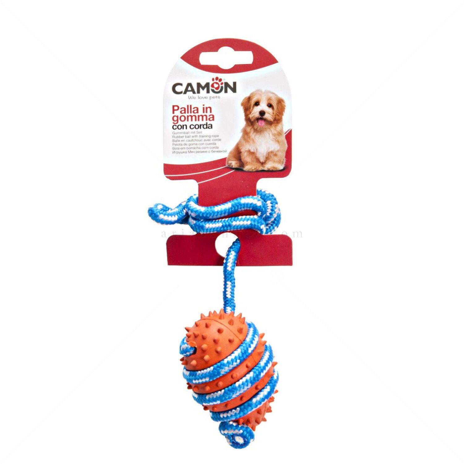 Релефна топка с въже, CAMON, оранжева