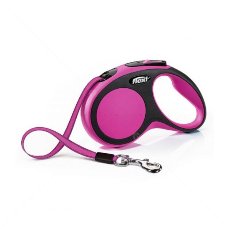 FLEXI Comfort Black XS лента – Автоматичен повод, розов