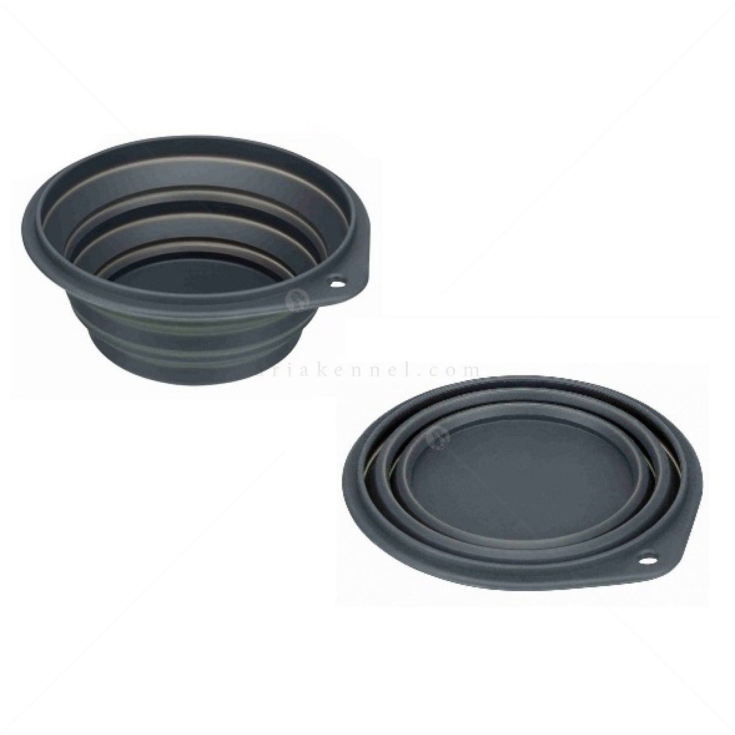 Сгъваема силиконова купичка TRIXIE, 0.500 л, 14 см, сива