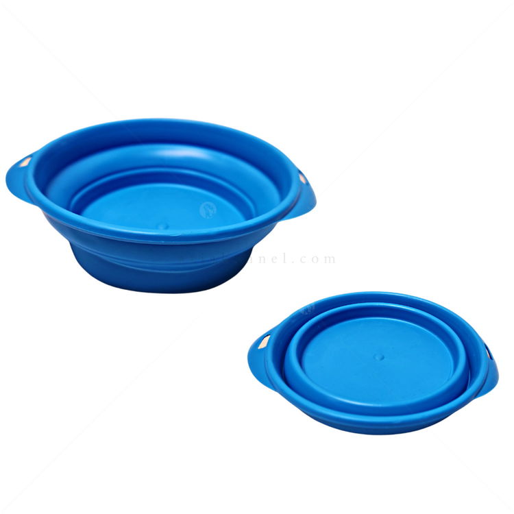 Сгъваема силиконова купичка GEORPLAST, малка, синя