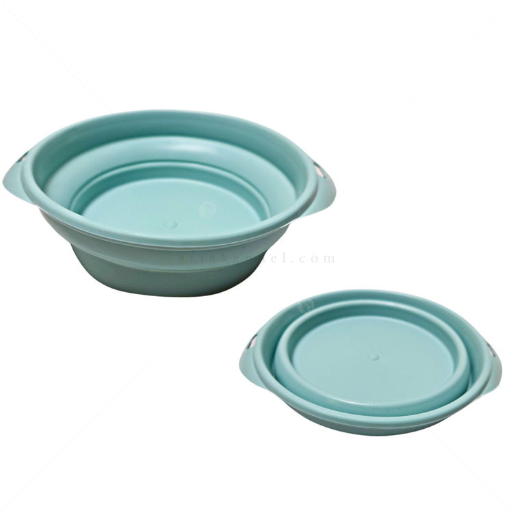 Сгъваема силиконова купичка GEORPLAST, малка, светлосиня