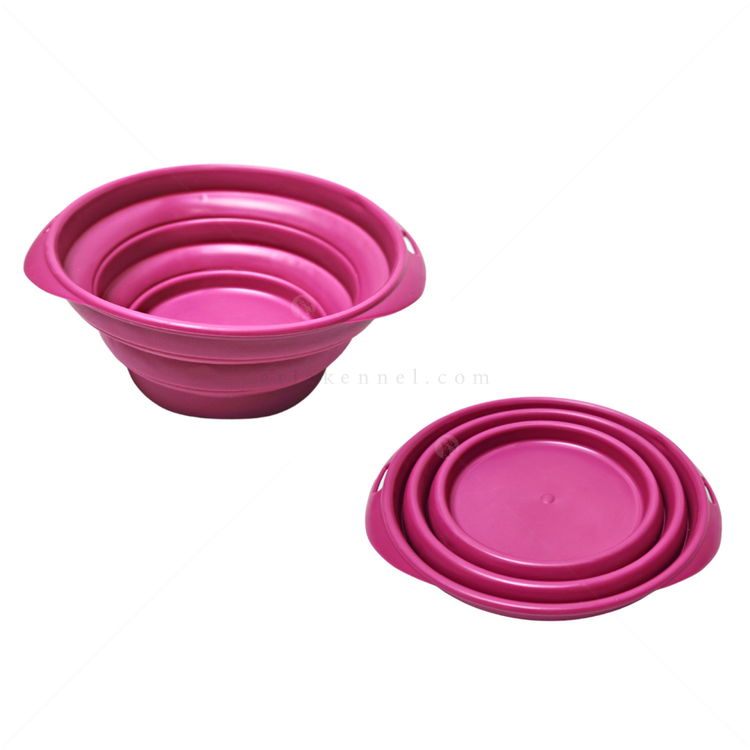 Сгъваема силиконова купичка GEORPLAST, голяма, циклама