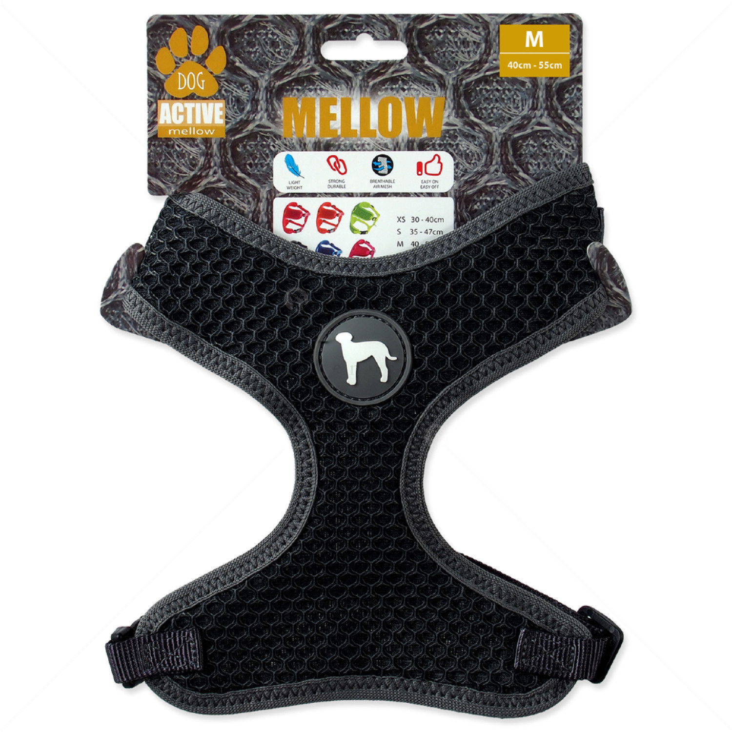 Нагръдник Mellow Active Dog M, сив