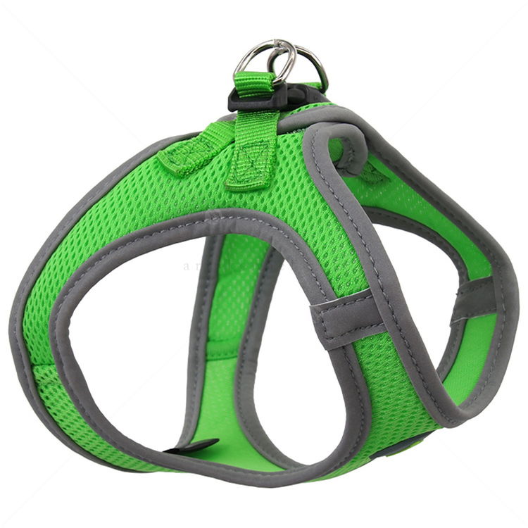 Нагръдник Dog Fantasy Puppy XS, неоново зелен