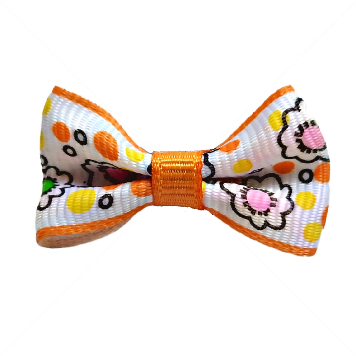 Панделка с щипка MINA PET, бяла