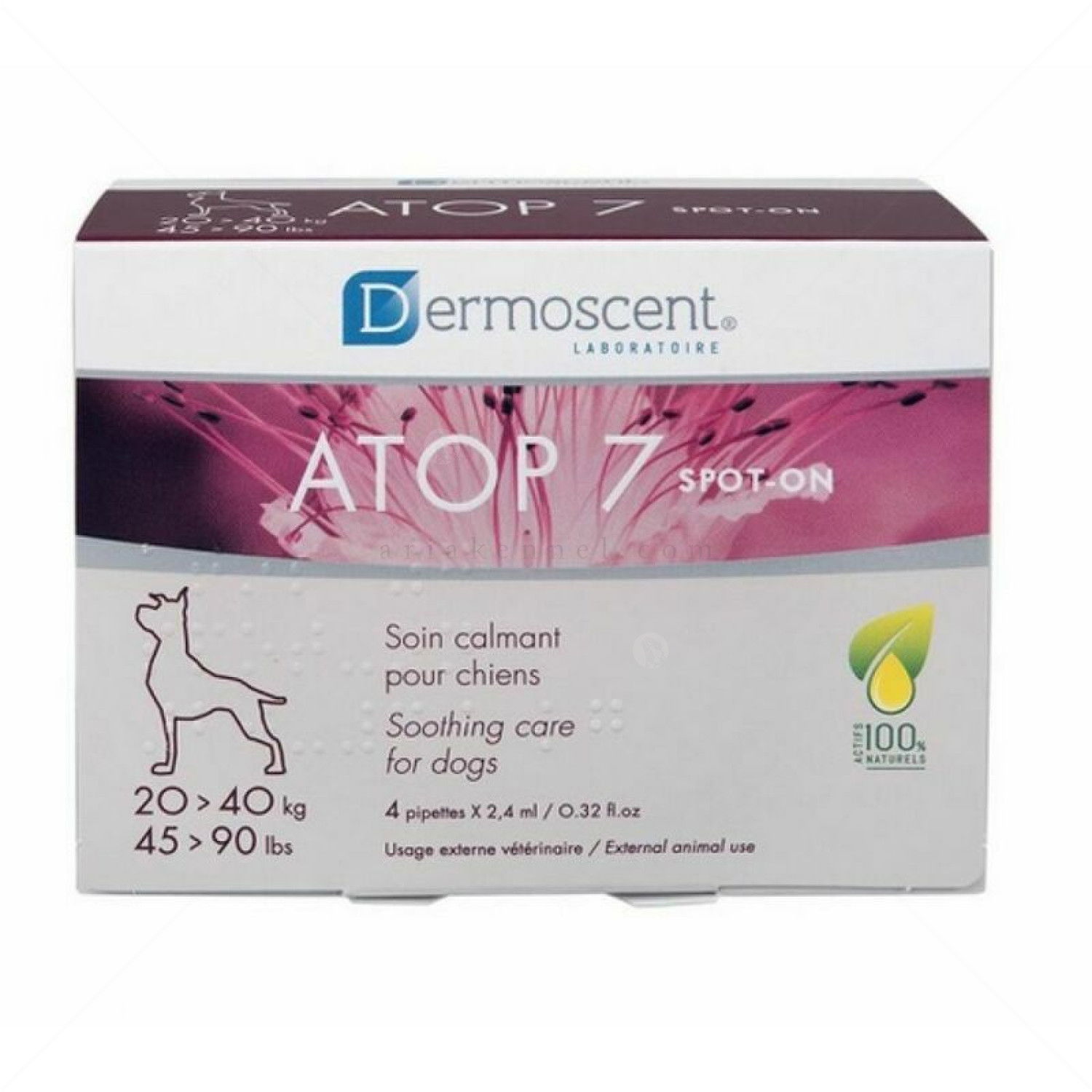 DERMOSCENT Atop 7 Spot on Dog 4 пипети x 2,4 мл