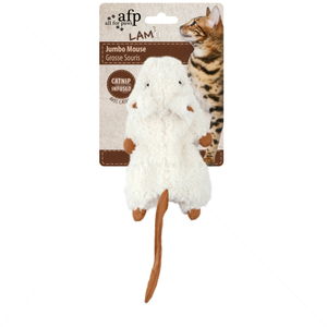 Плюшена голяма мишка AFP, бяла