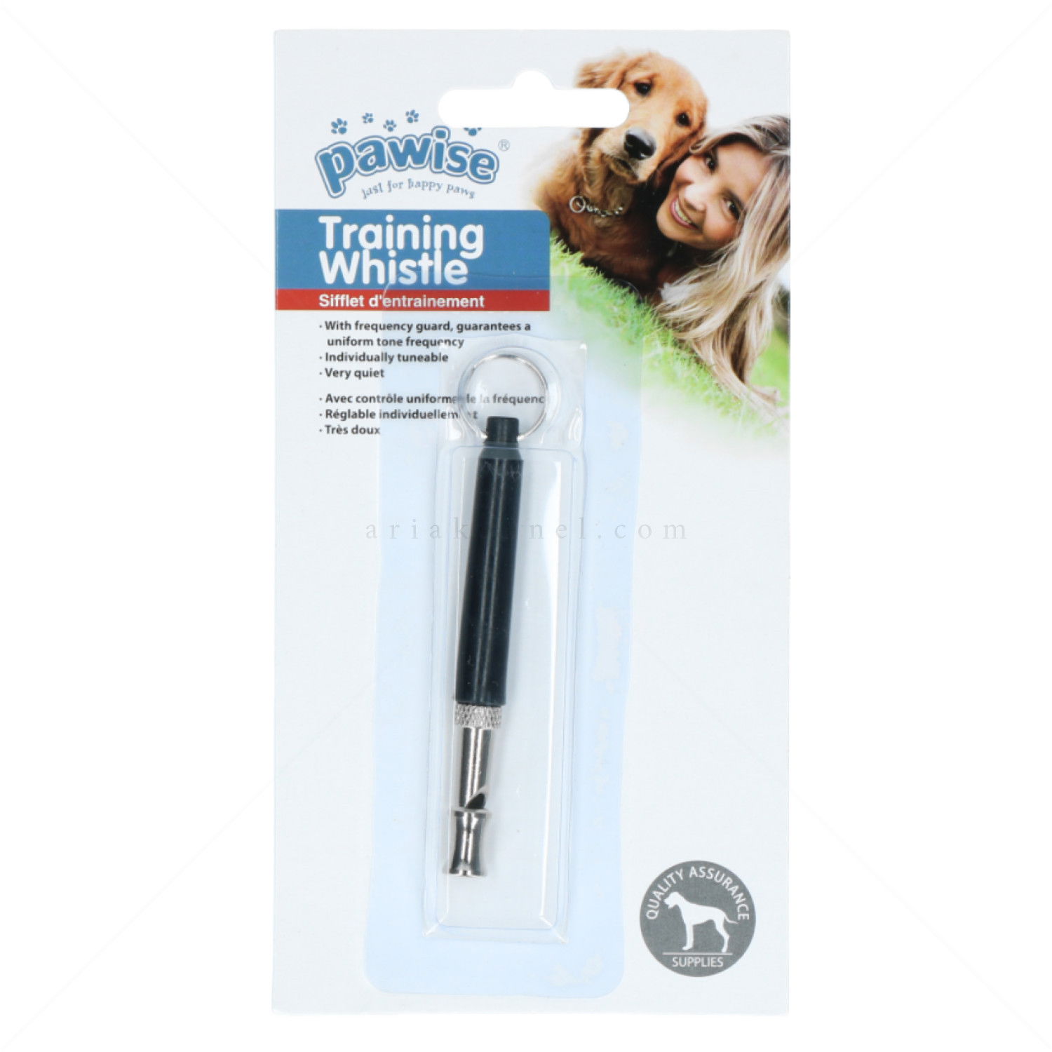 Свирка за обучение на кучета Pawise, черна