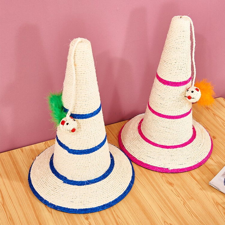 Драскало Конус с топче с перца MINA PET, синьо