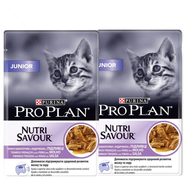 2 х PRO PLAN Kitten Pouch 85 гр., хапки в сос