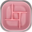 Купичкa за лакоми кучета, EAT SLOW, квадрат, розова, 13 см