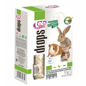 LOLO PETS Дропс с мед и мляко за гризачи