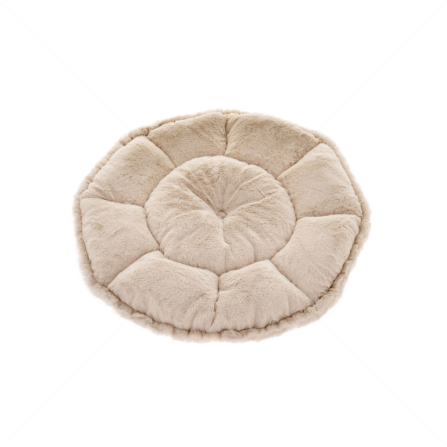 FERRIBIELLA Tana - самозатоплящо се плюшено легло в млечнобяло