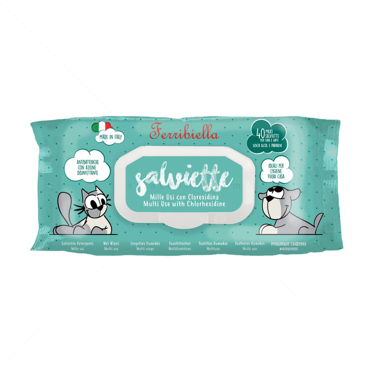FERRIBIELLA Хлорхексидинови мокри кърпи, 40 бр.