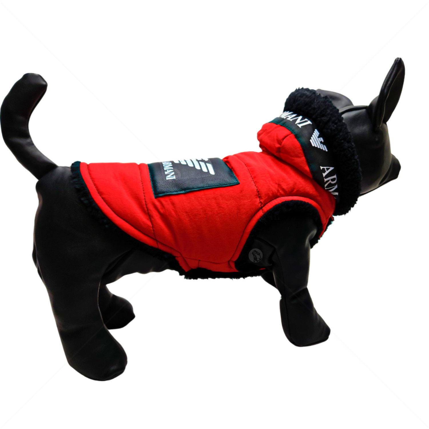 Шушлякова грейка с качулка и емблема,  S, червена