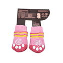 Противоплъзгащи се чорапи за кучета MINA PET, размер M,  4 бр, розови